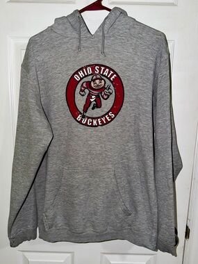 NCAA Ohio State Buckeyes Brutus Hoodie Gray Men’s Medium Graphic KA Inc